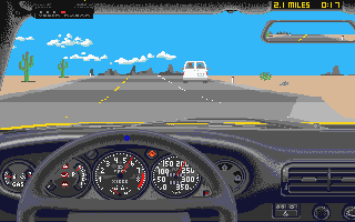 Test Drive II - Super Cars [datadisk] atari screenshot